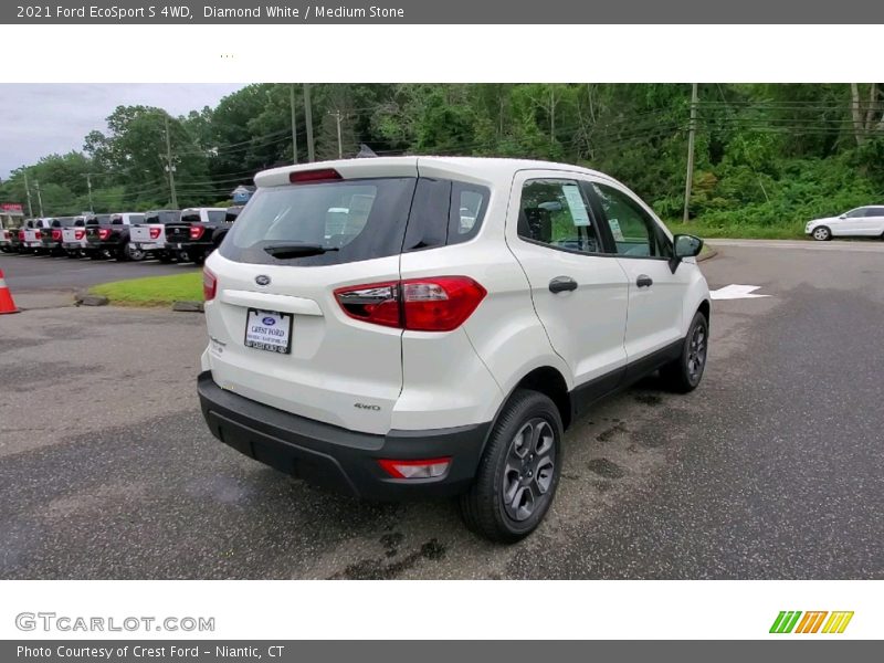 Diamond White / Medium Stone 2021 Ford EcoSport S 4WD