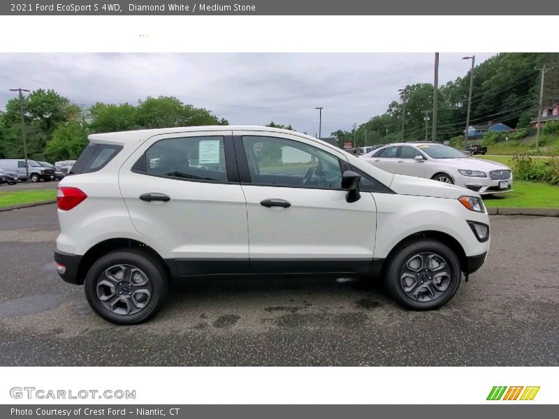 Diamond White / Medium Stone 2021 Ford EcoSport S 4WD
