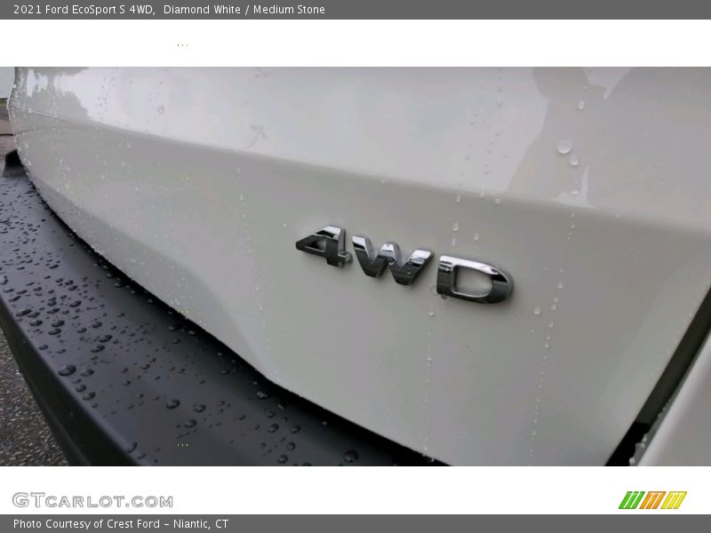Diamond White / Medium Stone 2021 Ford EcoSport S 4WD