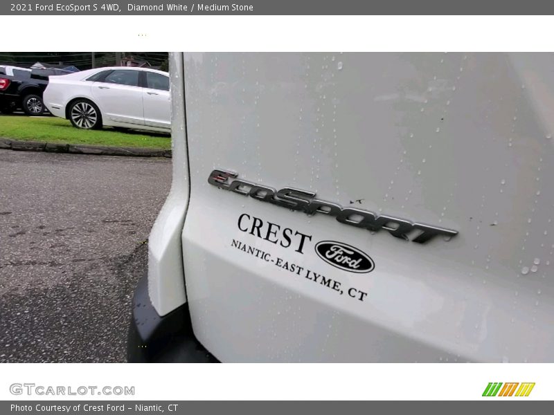 Diamond White / Medium Stone 2021 Ford EcoSport S 4WD