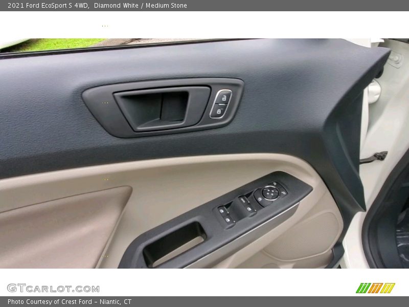 Diamond White / Medium Stone 2021 Ford EcoSport S 4WD