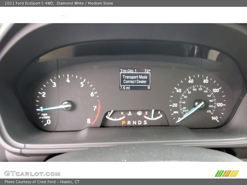 Diamond White / Medium Stone 2021 Ford EcoSport S 4WD
