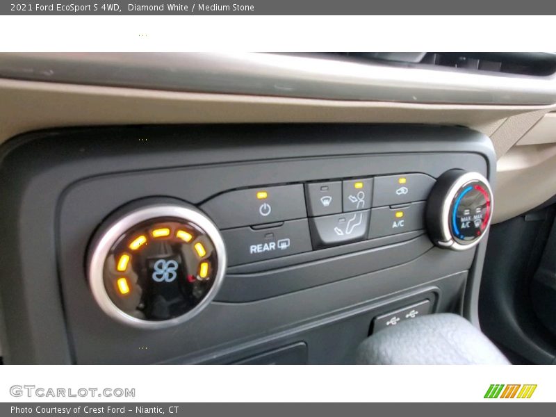 Diamond White / Medium Stone 2021 Ford EcoSport S 4WD