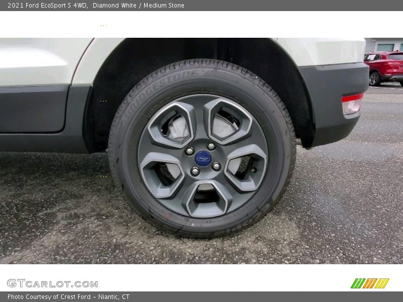 Diamond White / Medium Stone 2021 Ford EcoSport S 4WD