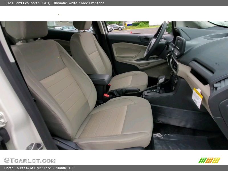 Diamond White / Medium Stone 2021 Ford EcoSport S 4WD