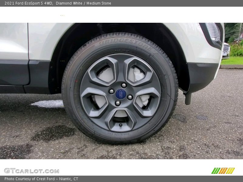 Diamond White / Medium Stone 2021 Ford EcoSport S 4WD