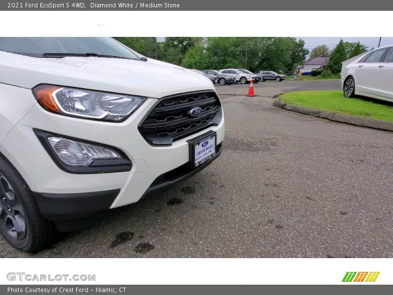 Diamond White / Medium Stone 2021 Ford EcoSport S 4WD