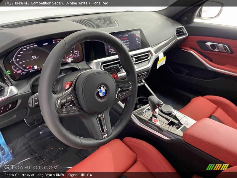  2022 M3 Competition Sedan Fiona Red Interior