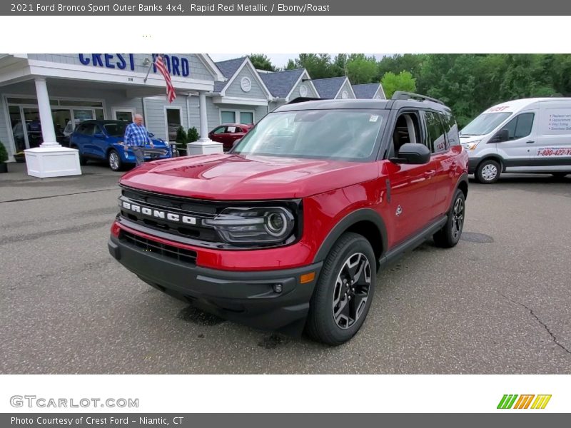 Rapid Red Metallic / Ebony/Roast 2021 Ford Bronco Sport Outer Banks 4x4