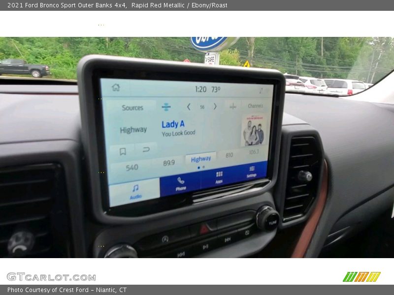 Controls of 2021 Bronco Sport Outer Banks 4x4