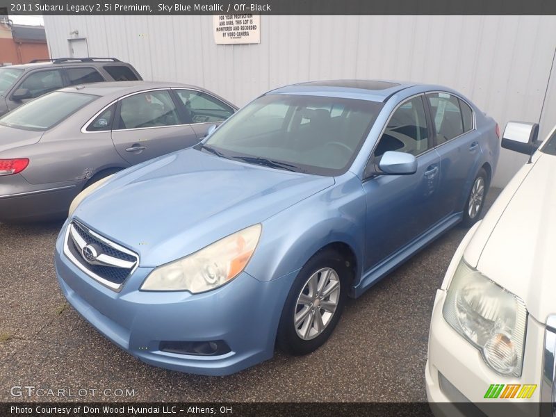 Sky Blue Metallic / Off-Black 2011 Subaru Legacy 2.5i Premium