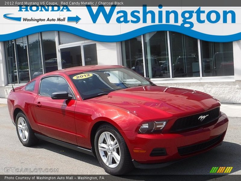 Red Candy Metallic / Charcoal Black 2012 Ford Mustang V6 Coupe