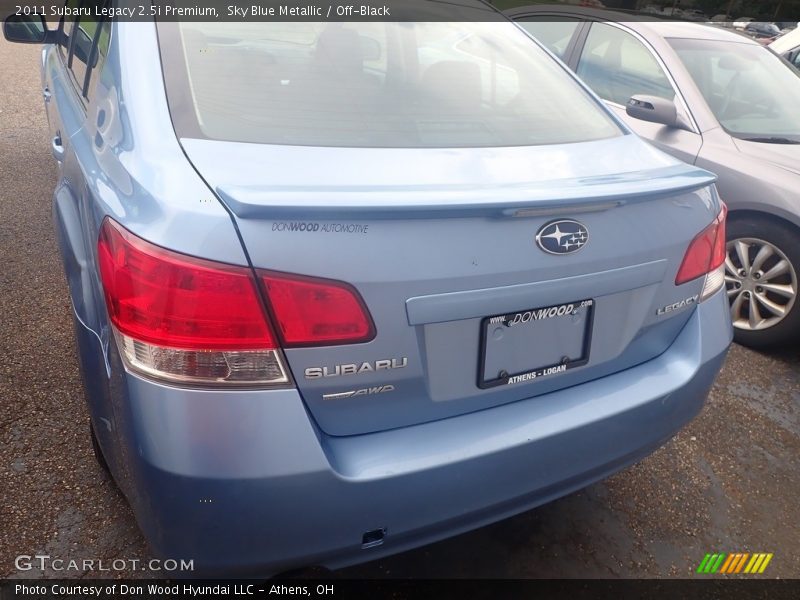 Sky Blue Metallic / Off-Black 2011 Subaru Legacy 2.5i Premium
