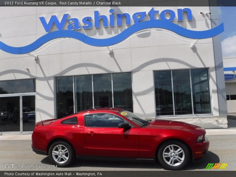 Red Candy Metallic / Charcoal Black 2012 Ford Mustang V6 Coupe