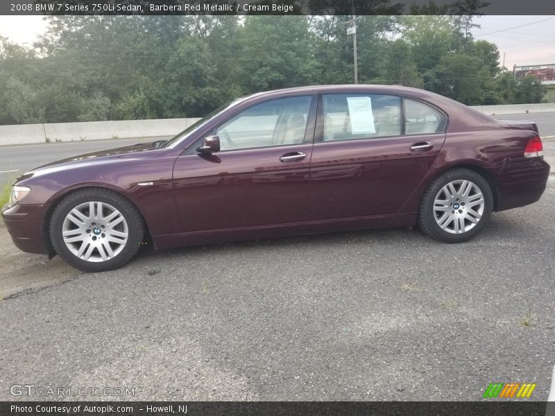  2008 7 Series 750Li Sedan Barbera Red Metallic