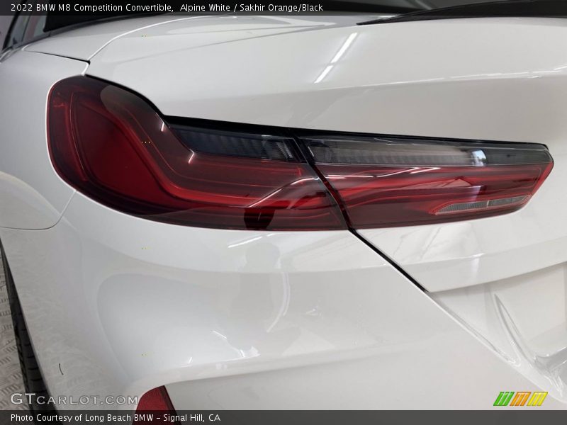 Alpine White / Sakhir Orange/Black 2022 BMW M8 Competition Convertible