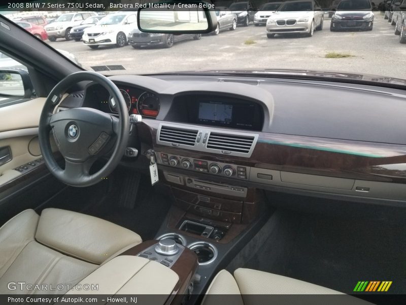 Dashboard of 2008 7 Series 750Li Sedan