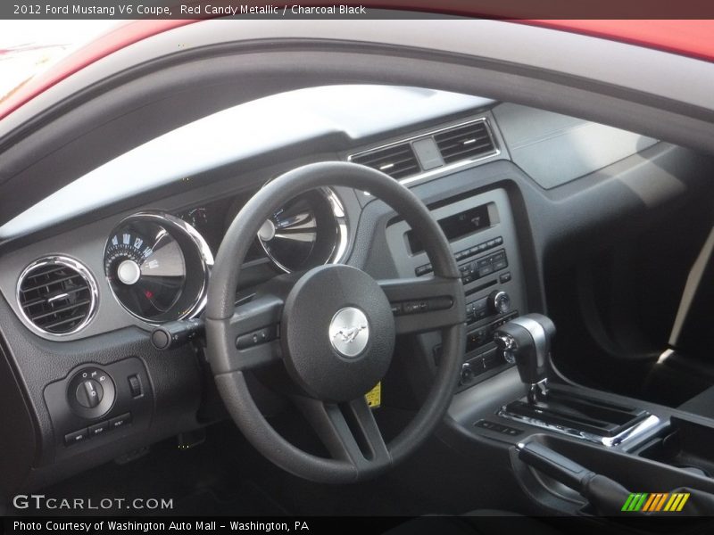 Red Candy Metallic / Charcoal Black 2012 Ford Mustang V6 Coupe