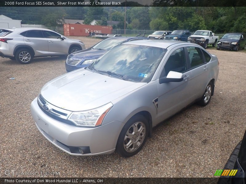 Silver Frost Metallic / Charcoal Black 2008 Ford Focus SES Sedan
