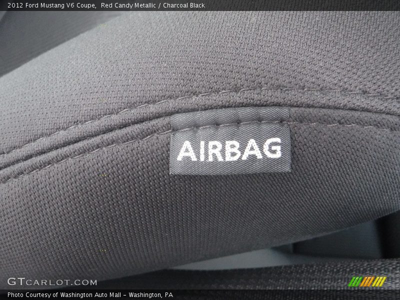Red Candy Metallic / Charcoal Black 2012 Ford Mustang V6 Coupe
