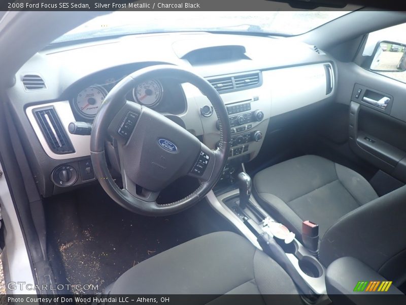Silver Frost Metallic / Charcoal Black 2008 Ford Focus SES Sedan