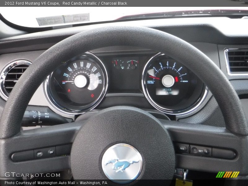 Red Candy Metallic / Charcoal Black 2012 Ford Mustang V6 Coupe