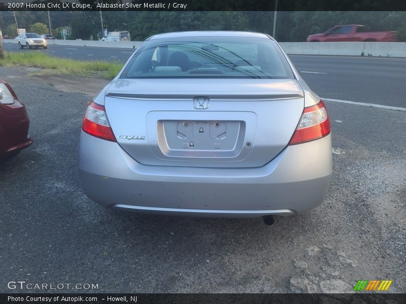 Alabaster Silver Metallic / Gray 2007 Honda Civic LX Coupe
