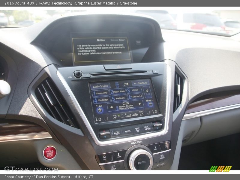 Graphite Luster Metallic / Graystone 2016 Acura MDX SH-AWD Technology