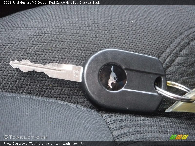Red Candy Metallic / Charcoal Black 2012 Ford Mustang V6 Coupe