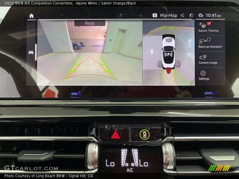 Alpine White / Sakhir Orange/Black 2022 BMW M8 Competition Convertible