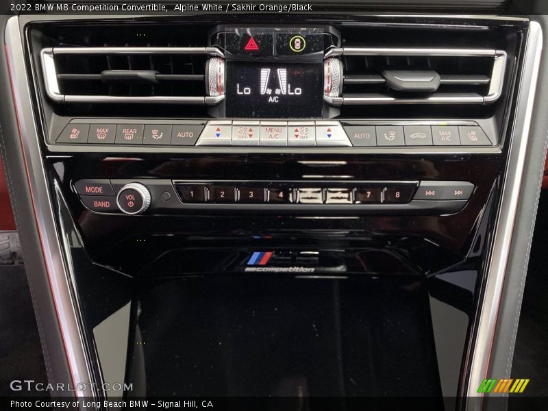 Alpine White / Sakhir Orange/Black 2022 BMW M8 Competition Convertible