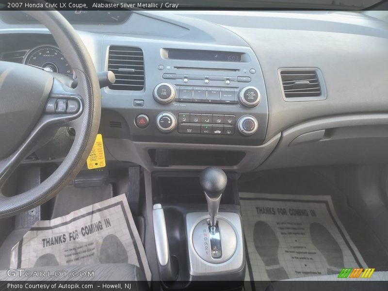 Alabaster Silver Metallic / Gray 2007 Honda Civic LX Coupe