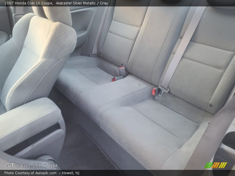 Alabaster Silver Metallic / Gray 2007 Honda Civic LX Coupe