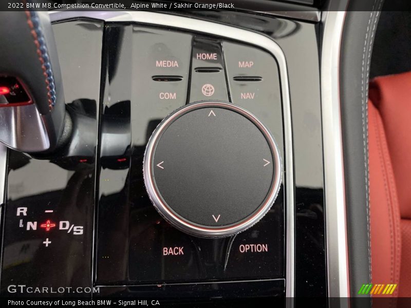 Controls of 2022 M8 Competition Convertible