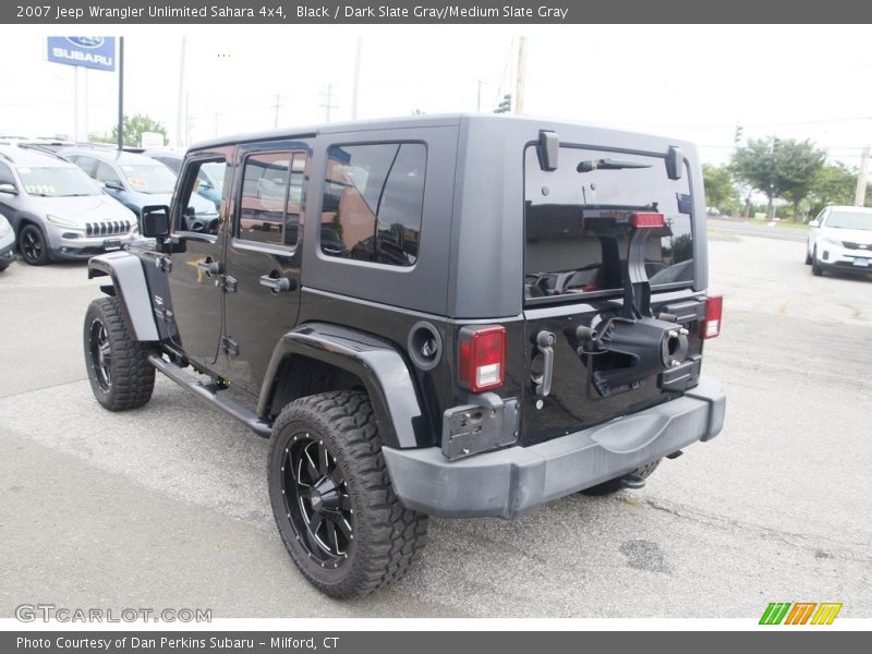 Black / Dark Slate Gray/Medium Slate Gray 2007 Jeep Wrangler Unlimited Sahara 4x4