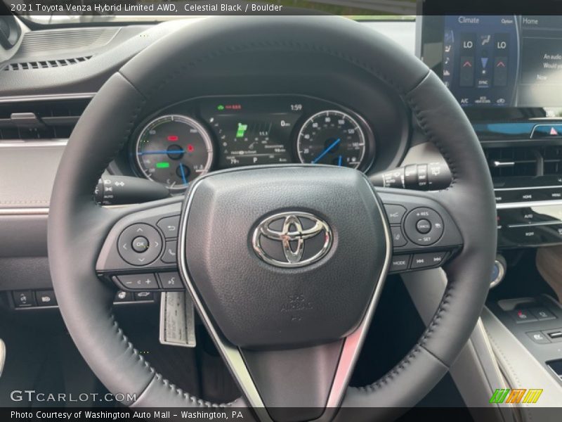Celestial Black / Boulder 2021 Toyota Venza Hybrid Limited AWD