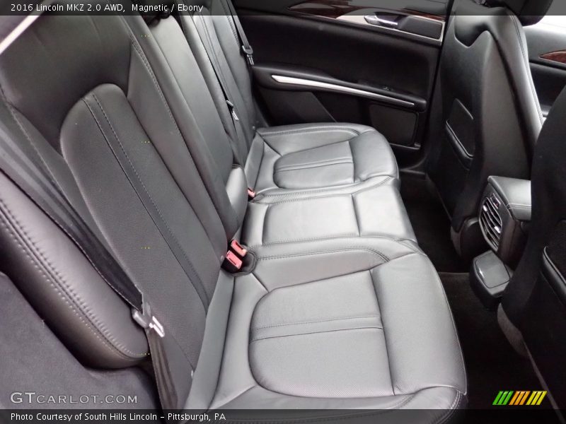 Rear Seat of 2016 MKZ 2.0 AWD