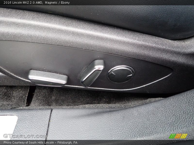 Front Seat of 2016 MKZ 2.0 AWD
