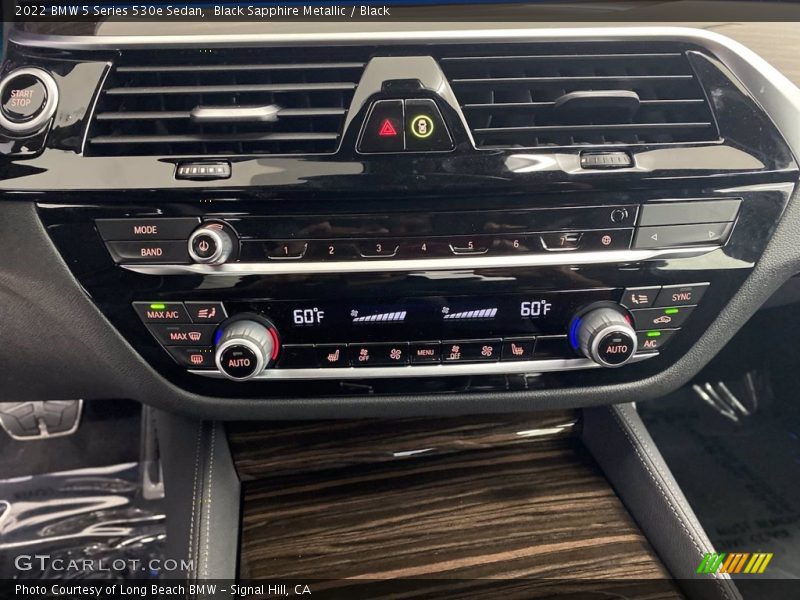 Controls of 2022 5 Series 530e Sedan