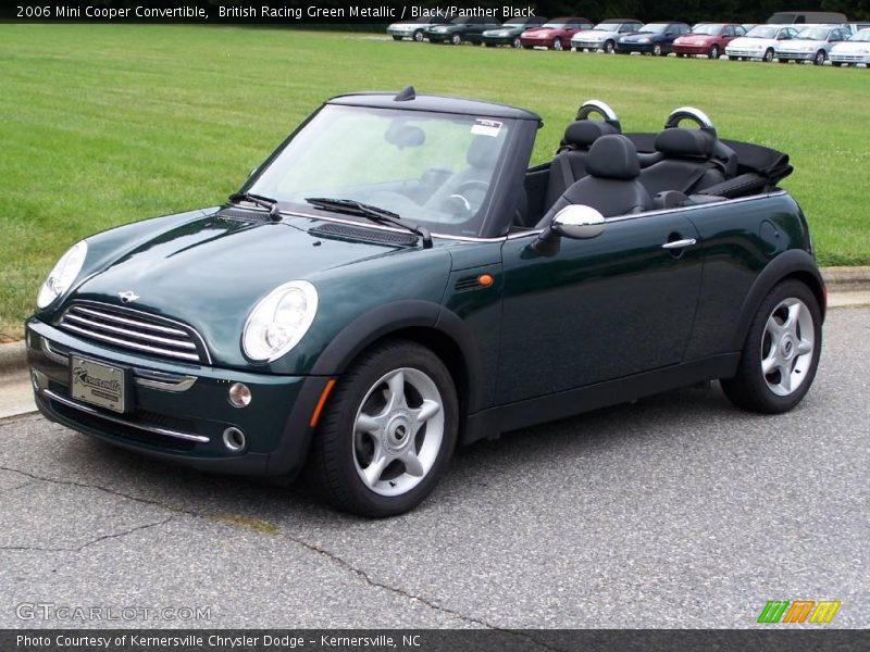 British Racing Green Metallic / Black/Panther Black 2006 Mini Cooper Convertible