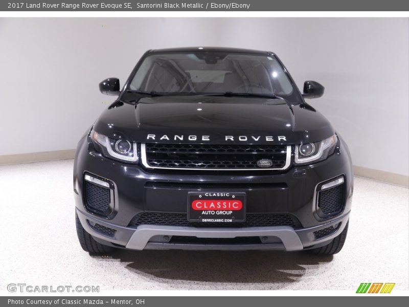 Santorini Black Metallic / Ebony/Ebony 2017 Land Rover Range Rover Evoque SE
