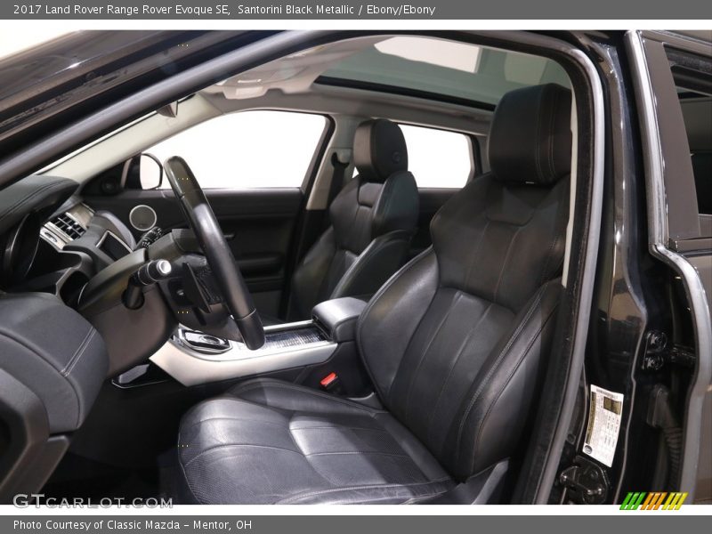 Santorini Black Metallic / Ebony/Ebony 2017 Land Rover Range Rover Evoque SE