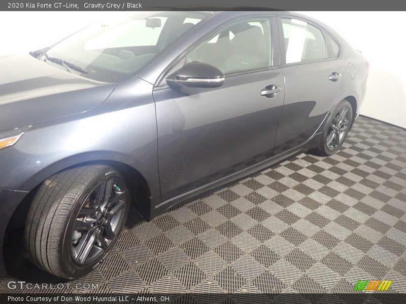 Gravity Grey / Black 2020 Kia Forte GT-Line