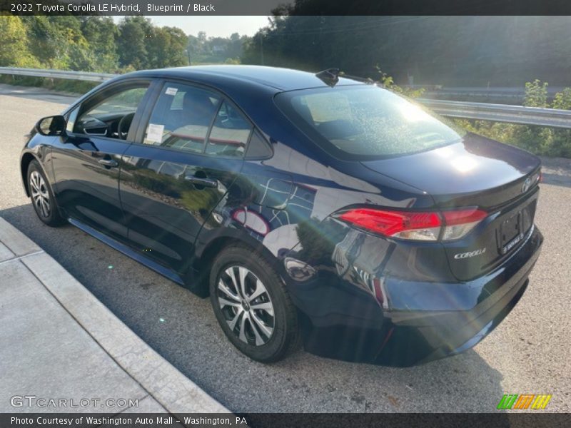 Blueprint / Black 2022 Toyota Corolla LE Hybrid