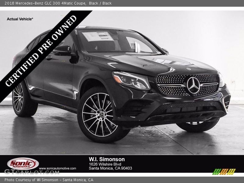 Black / Black 2018 Mercedes-Benz GLC 300 4Matic Coupe