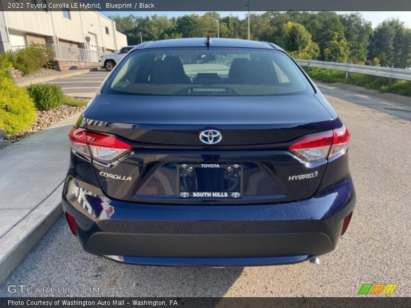 Blueprint / Black 2022 Toyota Corolla LE Hybrid