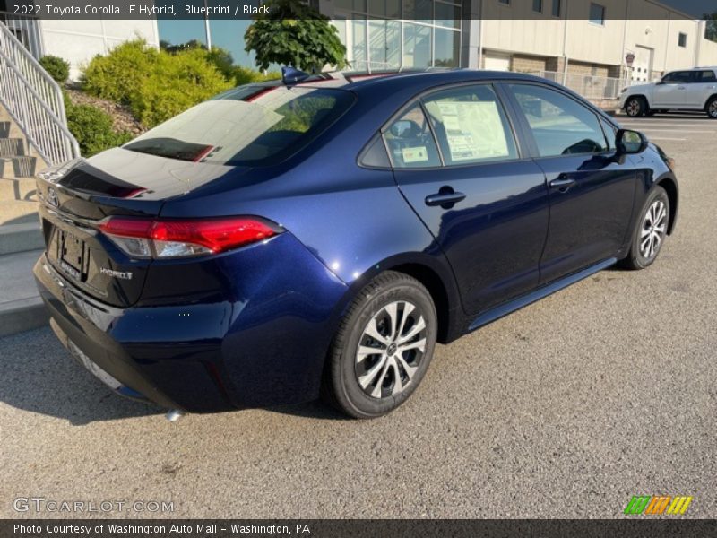 Blueprint / Black 2022 Toyota Corolla LE Hybrid
