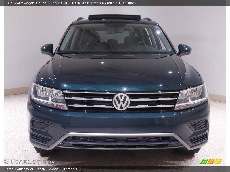 Dark Moss Green Metallic / Titan Black 2019 Volkswagen Tiguan SE 4MOTION