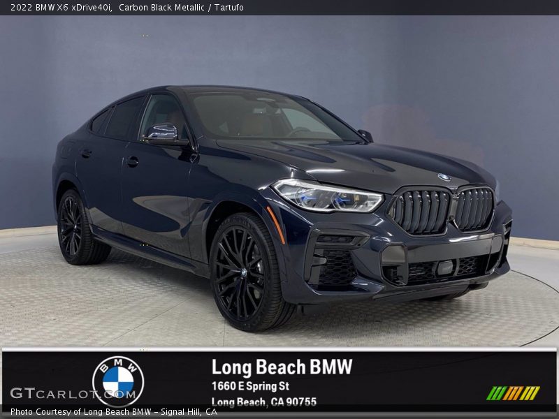 Carbon Black Metallic / Tartufo 2022 BMW X6 xDrive40i