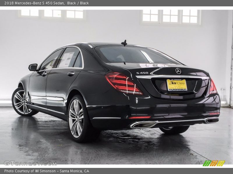 Black / Black 2018 Mercedes-Benz S 450 Sedan